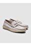 Gray Genuine Leather Men's Loafer Shoes - 2