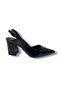 Gedik pasha 909-26 leather square heel women's stiletto (8cm) - 2