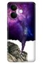 Vivo V60 Lite 5g Compatible Case Decorative Silicone Printed Cover Smoke