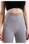 Women's Summer High Waist Corded Fabric Rib Knit Leggings Shaping / Sculpting Stretchy Sports Yoga Pilates Casual Basic Leggings - 2