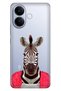 Vivo V60 Lite 5g Compatible Case Decorative Silicone Printed Cover Cute Zebra