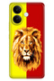 Vivo V60 Lite 5g Compatible Case Colorful Silicone Printed Tpu Yellow Red Parted Lion