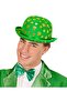 Velvet St. Patrick's Day Shamrock Bowler Hat - 3