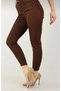 Brown Women's E Stretchy Recovery-Friendly Tight-Leg Jeans