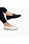 Silver Buckled Women's Ballet Flats Shoes - 3
