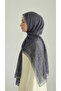 Elegant Patterned Vual İ Silk Al - Gray - 2