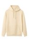 Unisex Cut Detailed Kangaroo Pocket Hooded Sweatshirt