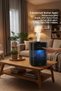 Sah-6119 Ultrasonic Air Humidifier - Black |   Silent Operation, Stylish Black Design - 2