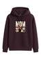 Hooded Mom Mode on Printed Sweatshirt