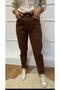 Brown Women's Lycra High Waist Mom Jeans
