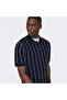 Men's Shirt Collar Striped T-Shirt - 22037080 - 5