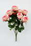 Artificial Flower 9-Piece Baghdad Rose Bouquet 42 cm Ebruli - 3