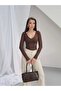 Women's V-Neck Polyamide Bodysuit - 7