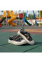 Girl's Black Sequined Leopard Detailed Orthopedic Casual Shoes