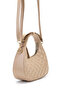 Bow Strap Detailed Mathilda Women's Crossbody Bag Mink - 5