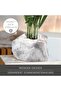 Botanyia Plant Pot Marble Grey 3-Piece Stylish Planter with Magnetic Click Closure - 4