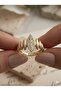 3S Marquise Detailed Stone-Embellished Steel Ring – Elegant and Sparkling Design - 2