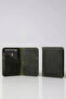100% Genuine Leather Handmade Card Holder - Italian Microfiber Stitched Minimal C Wallet (10X8Cm) - 3