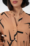 Women's Patterned Long Hijab Dress 2585 - A. Vizon - 4