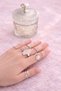 Vintage Style Golden Romance 9-Piece Ring Set Women's Silver Color - 2