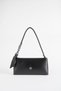 Women's Elegant Scarf Gift Set Faux Leather Baguette Zipper Closure Hand and Arm Bag Bag Pcs