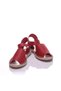 Genuine Leather Red Women's Sandals - 6