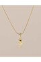 Pati Zircon Stone Bow Tie Cat Steel Necklace - 4