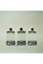 Paradise 3-Piece Glass Porcelain Flat Jar Set - 2