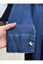 Adenya Pockets Covered Metal Button Stitched Denim Dress-Ml2606 Denim Color - 6