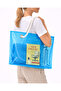 Neon Transparent Pvc Beach & Daily Use Tote Bag 20Liter Volume – Rope-Handled Modern Design - 8