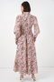 Women's Belted Hijab Dress 2589 - Pink - 6