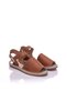 Genuine Leather Tan Women's Sandals - 2