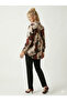 Women's satin shirt - classic collar, button-down front, cuffed long sleeves - style 4198 - 5