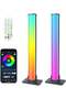 شريط إضاءة LED، قطعتان من شريط إضاءة RGB الذكي، أضواء ألعاب، إضاءة خلفية للتلفزيون، تغيير الألوان، مزامنة الإضاءة المزاجية
