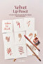 Lip Pencil and Sharpener Set with Creamy Formula Velvet Lip Pencil Set 12 Blush Pink - 8