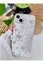 Charm Pearl Ribbon Design Silicone Case Compatible with iPhone 14 Plus and 15 Plus