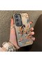 Samsung Galaxy S24 Compatible Hard Acrylic Back Silicone Edge Lens Protection Case Horse Patterned - 2