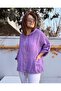 Italian Jacket g Guipure Lace K Hooded Purple - 2