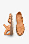 Tania Women's Genuine Leather Sandals - Tan - 4