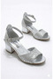 Girl's Heeled Shoes Open-Front Ankle-Length Buckled Evening Dress Sandals Wedding Invitation Graduation Shoes