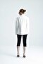 Nui̇t B Waist-Fitted White Bird's Eye Detailed Jacket - 6