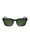 L 6065S 001 54 Unisex Square Black Bone Sunglasses - 2