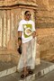 Women's Oversized T-Shirt Breakfast Mood Printed White – Crew Neck, Comfortable Fit, 100% Cotton - 5