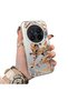 Vivo X300 Pro Compatible Hard Acrylic Back Silicone Edge Lens Protection Case Horse Patterned