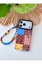 iPhone 17 Promax Compatible Plated Charm Hippie Design Stretchy Silicone Case with Toys