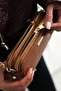 Daisy Model Genuine Leather Double Zipper Crossbody Women's Bag Si - 7