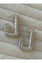 Stone Detailed Premium Quality Steel Women's Earrings - 3