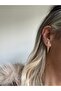 Imported Gold All-Stone Nail Earrings - 2