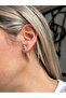 Imported Gold All-Stone Nail Earrings - 4