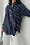 Striped Pocket Detail Shirt – Brown Stripes - 8
